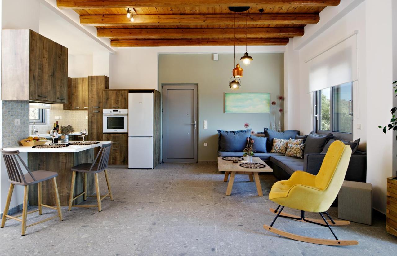Almond Cottage With A Sea View Above Plakias Esterno foto