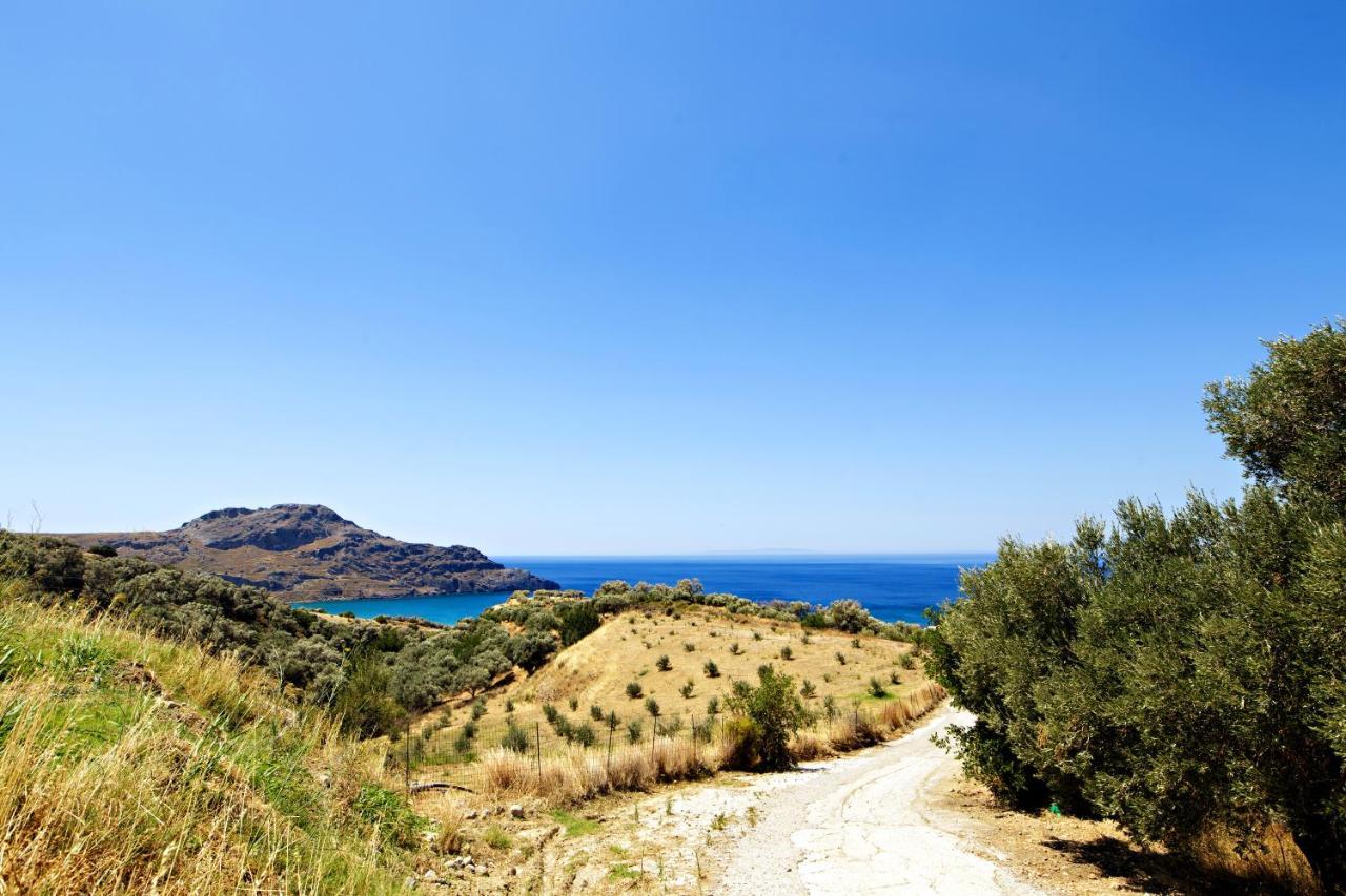 Almond Cottage With A Sea View Above Plakias Esterno foto