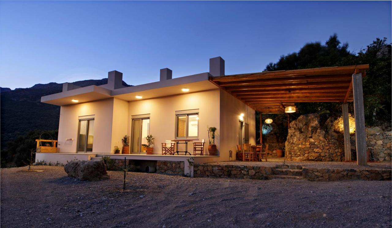 Almond Cottage With A Sea View Above Plakias Esterno foto